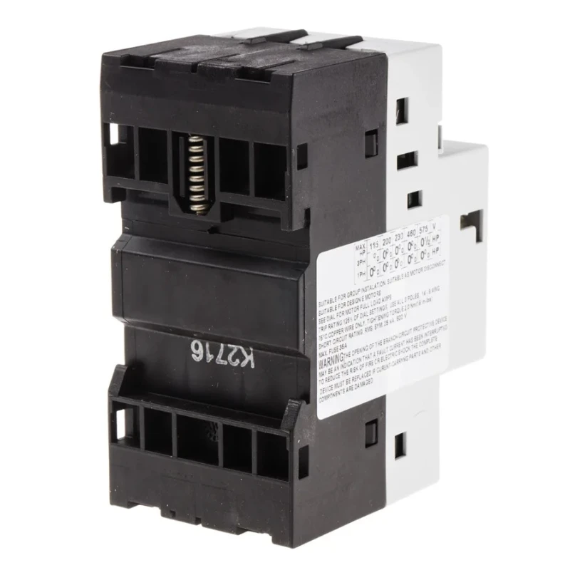 RS PRO Motor Protection Circuit Breaker 630 mA, 1A, 690V, 3 Poles, IP40, IP20, -25°C to 60°C, MS32 Series 121-6848