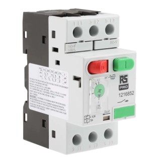RS PRO Motor Protection Circuit Breaker 4A to 6.3A, 690V, 3 Pole, IP20/IP40, -25°C to 60°C 121-6852