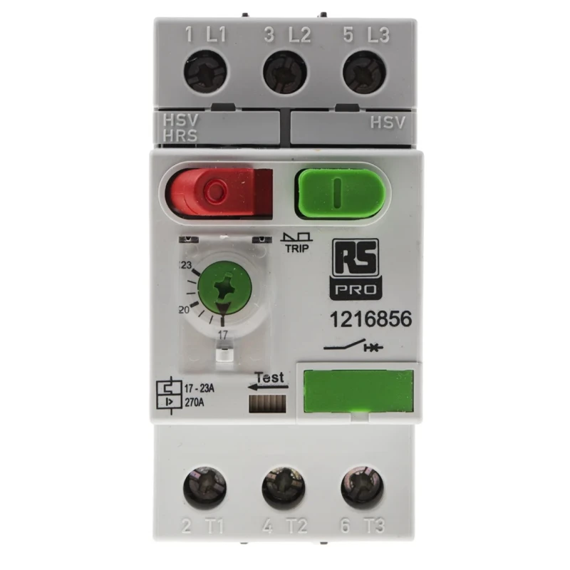 RS PRO Motor Protection Circuit Breaker 17A, 23 A Current Rating, 690V, 3 Poles, IP40/IP20, -25°C to 60°C MS32 121-6856
