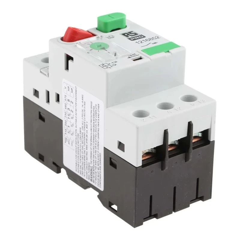 RS PRO Motor Protection Circuit Breaker 4A to 6.3A, 690V, 3 Pole, IP20/IP40, -25°C to 60°C 121-6852