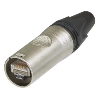 Neutrik EtherCon Cat6a Connecting Cable Cover Die Cast Zinc Silver for etherCON Connectors Cat6a 