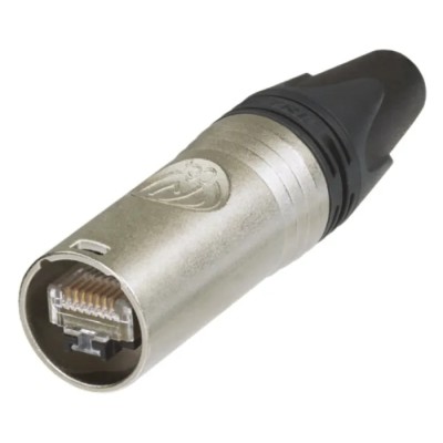 Neutrik EtherCon Cat6a Connecting Cable Cover Die Cast Zinc Silver for etherCON Connectors Cat6a 