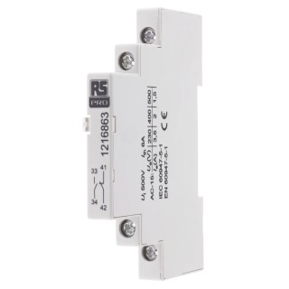 RS PRO 380V Rail Mount Auxiliary Release Circuit Trip for MS32 & MSB32 Motor Protection Circuit Breakers 121-6863