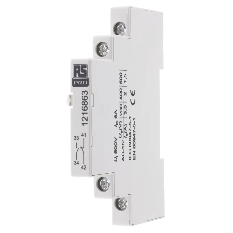 RS PRO 380V Rail Mount Auxiliary Release Circuit Trip for MS32 & MSB32 Motor Protection Circuit Breakers 121-6863