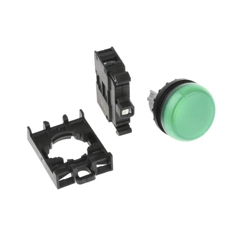 Eaton Flush Rear Surface Mount Green LED Indicator RMQ Titan M22 22 mm Cutout 12-30 V AC/DC 78639218 M22-L-G+M22-A+M22-LED-G