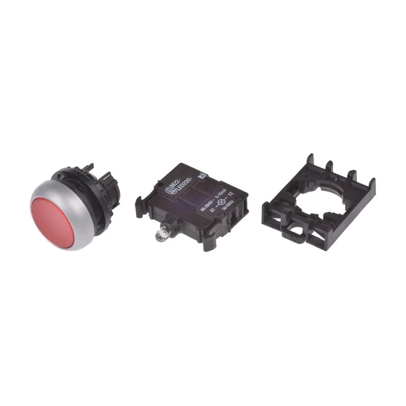 Eaton RMQ Titan M22 Series Red Momentary Push Button Head 22 mm Cutout IP69K 78639212 M22-DL-R+M22-A+M22-LED230-R