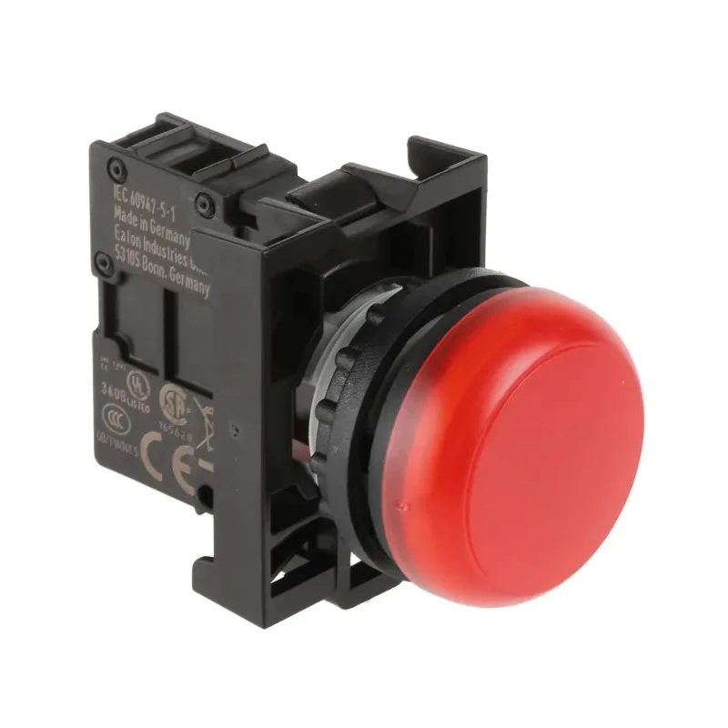 Eaton Flush Rear Surface Mount Red LED Indicator RMQ Titan M22 22 mm Cutout 12 V 30 V ac 30 78639219 M22-L-R+M22-A+M22-LED-R
