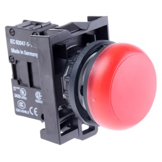 Eaton Flush Rear Surface Mount Red LED Pilot Light RMQ Titan M22 22 mm Cutout 85-264V 78639224 M22-L-R+M22-A+M22-LED230-R