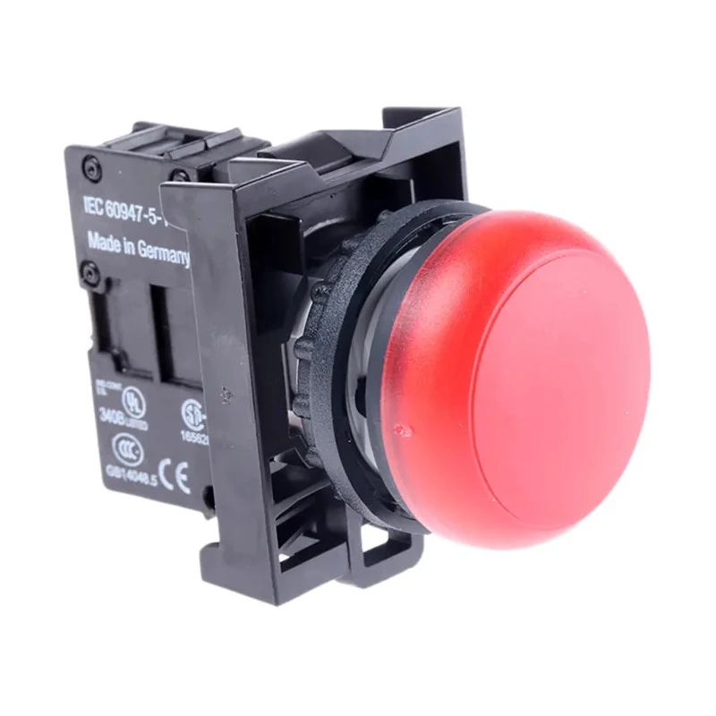 Eaton Flush Rear Surface Mount Red LED Pilot Light RMQ Titan M22 22 mm Cutout 85-264V 78639224 M22-L-R+M22-A+M22-LED230-R