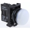 Eaton Flush White LED Pilot Light RMQ Titan M22 22 mm Cutout 12 V 30 V AC/DC IP69K Round 78639220 M22-L-W+M22-A+M22-LED-W