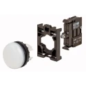 Eaton Flush White LED Pilot Light RMQ Titan M22 22 mm Cutout 12 V 30 V AC/DC IP69K Round 78639220 M22-L-W+M22-A+M22-LED-W