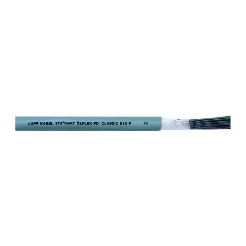 Lapp OLFLEX CLASSIC FD 810 Control Cable Unscreened, 5 Cores 18 AWG Bare Copper, Silver Grey Polyvinyl Chloride 0026333