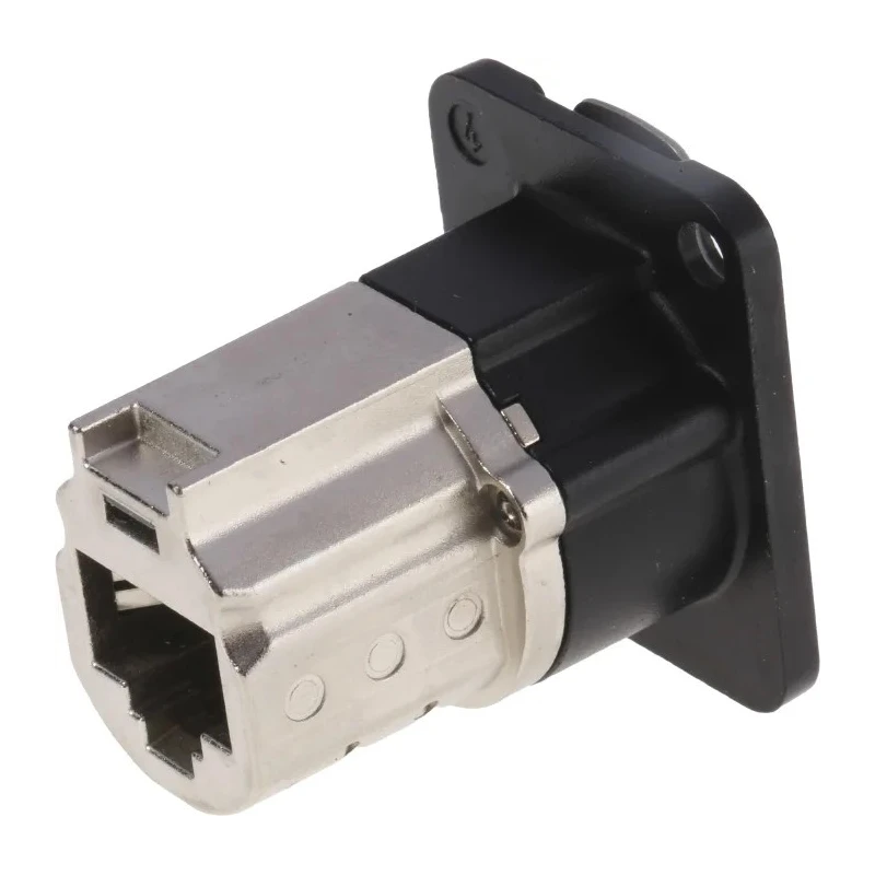 Neutrik EtherCon Cat6a D Shape Connector Cover for use with etherCON Connectors Black Die Cast Zinc 