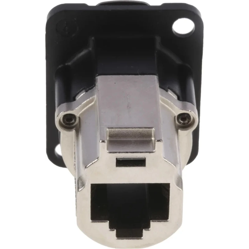 Neutrik EtherCon Cat6a D Shape Connector Cover for use with etherCON Connectors Black Die Cast Zinc 
