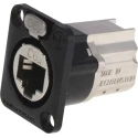 Neutrik EtherCon Cat6a D Shape Connector Cover for use with etherCON Connectors Black Die Cast Zinc 