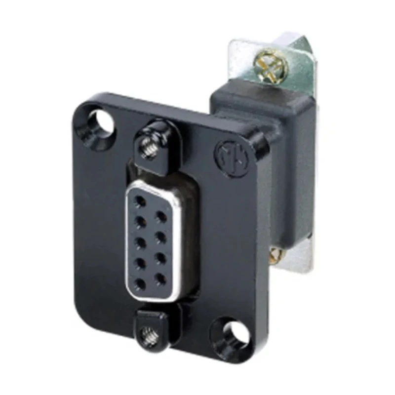 Neutrik 9-Way D-Sub Panel Mount Adapter Female to Female Gold Plated Contacts NADB9FF-B