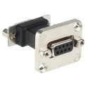 Neutrik D-Sub Adapter 9-Way D-Sub to Female Female Panel Mount Connector Gold Plated Contacts NADB9FF