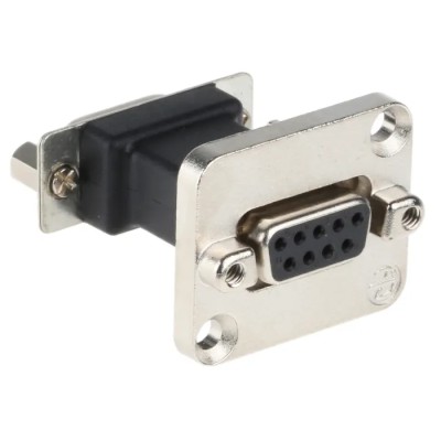 Neutrik D-Sub Adapter 9-Way D-Sub to Female Female Panel Mount Connector Gold Plated Contacts NADB9FF