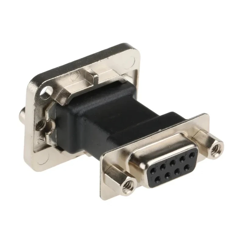 Neutrik D-Sub Adapter 9-Way D-Sub to Female Female Panel Mount Connector Gold Plated Contacts NADB9FF