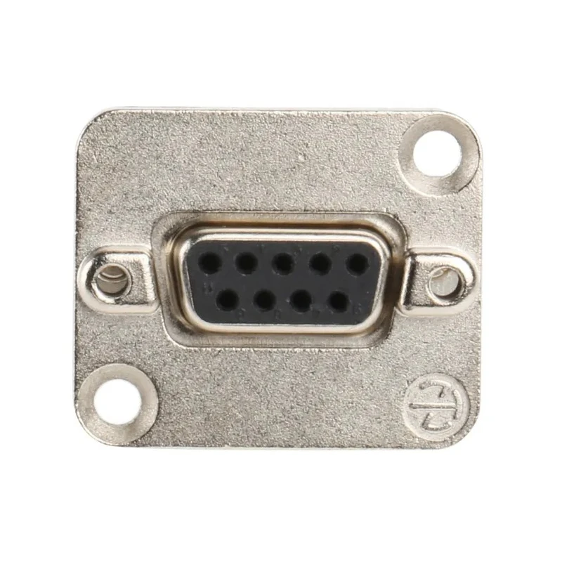 Neutrik D-Sub Adapter 9-Way D-Sub to Female Female Panel Mount Connector Gold Plated Contacts NADB9FF