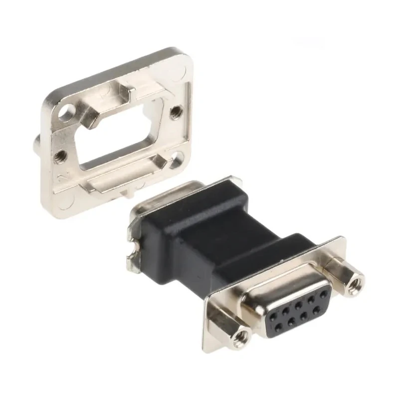 Neutrik D-Sub Adapter 9-Way D-Sub to Female Female Panel Mount Connector Gold Plated Contacts NADB9FF