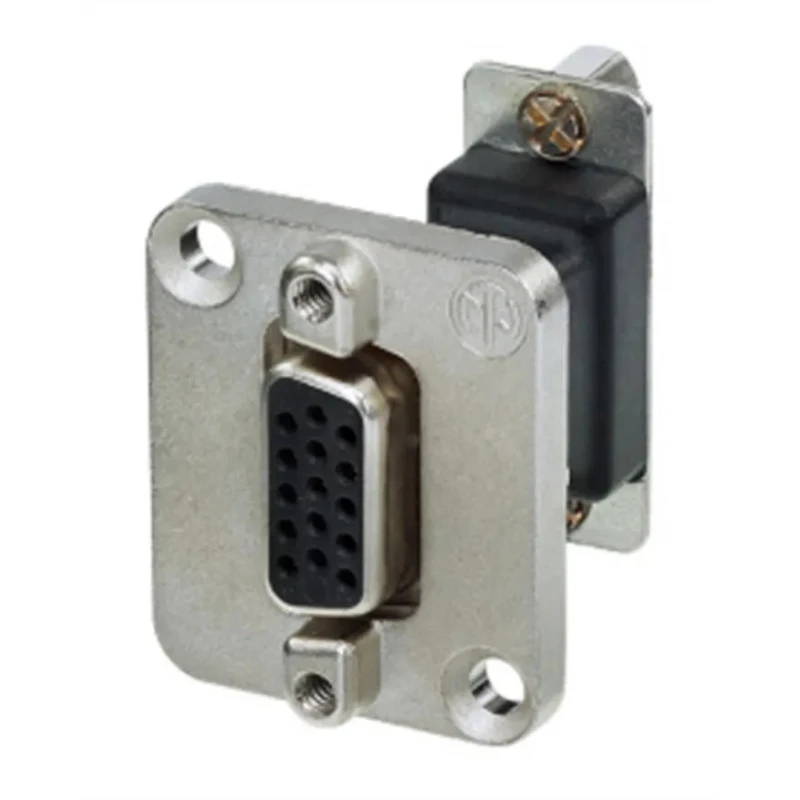 Neutrik 15-Way D-Sub Adapter Female to Female Panel Mount Push Pull Gold Plated Contacts NADB15FF
