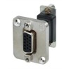 Neutrik 15-Way D-Sub Adapter Female to Female Panel Mount Push Pull Gold Plated Contacts NADB15FF