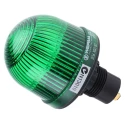 Werma EM 206 Series Green Beacon 48V AC/DC Steady Panel Mount LED and Incandescent Bulb IP65 