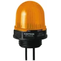 Werma Yellow LED Panel Beacon 230V DC Steady Light, IP65, ABS and Polycarbonate Housing 230.300.55
