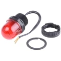Werma Red Beacon Panel Mount 24V DC Steady LED Light IP65 EM 231 Series 231.100.55