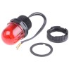 Werma Red Beacon Panel Mount 24V DC Steady LED Light IP65 EM 231 Series 231.100.55
