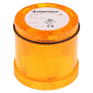 Werma KombiSIGN 71 Series Yellow Steady Effect Beacon Unit LED Bulb 24V DC AC/DC IP65 IP65