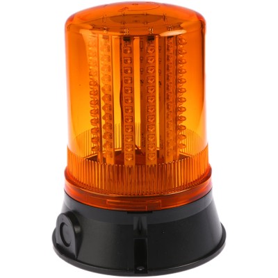 Moflash LED Amber Beacon 24V AC Surface Mount, Steady Rotating Flashing Light Effect, IP65 LED400