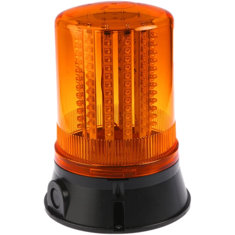 Moflash LED Amber Beacon 24V AC Surface Mount, Steady Rotating Flashing Light Effect, IP65 LED400