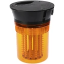 Moflash LED Amber Beacon 24V AC Surface Mount, Steady Rotating Flashing Light Effect, IP65 LED400