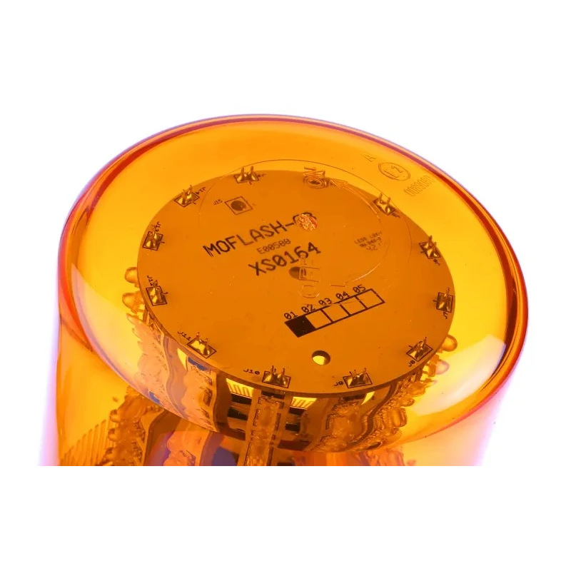 Moflash LED Amber Beacon 24V AC Surface Mount, Steady Rotating Flashing Light Effect, IP65 LED400