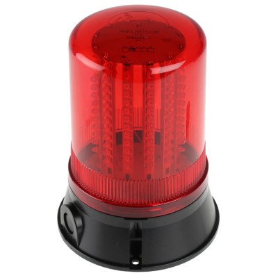 Moflash LED401 Series Red Beacon 24V DC Flashing, Rotating, Steady Surface Mount LED Bulb IP65 LED401