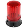 Moflash LED401 Series Red Beacon 24V DC Flashing, Rotating, Steady Surface Mount LED Bulb IP65 LED401