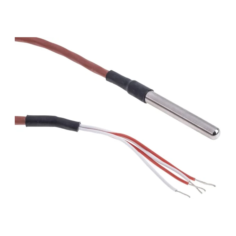 RS PRO PT100 RTD Sensor 6 mm Diameter, 50 mm Length, 4 Wire, Class B Accuracy, 200°C Max PT100