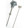 RS PRO RTD Sensor 8 mm Diameter, 250 mm Length, 4 Wire, Class B Accuracy, Stainless Steel Probe, KNE Terminal Head PT100