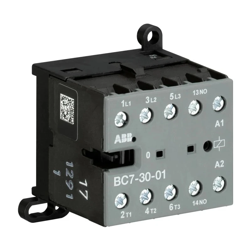 ABB BC7 Series 3-Pole Contactor 24V DC Coil, 20 A, 5.5 kW, Motor Control, DIN Rail Mount GJL1313001R8011 - BC7-30-01-1.4-81