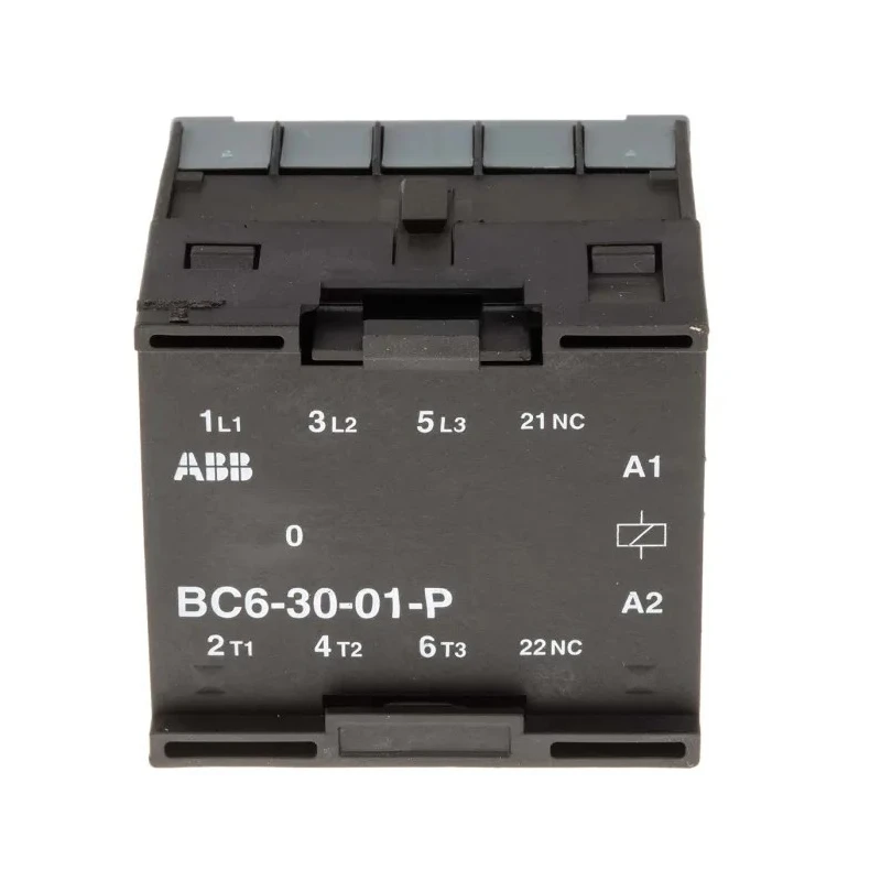 ABB B Series Contactor, 24V DC Coil, 3-Pole, 6 A, 4 kW, 690V AC, Motor Control BC6-30-01-P01