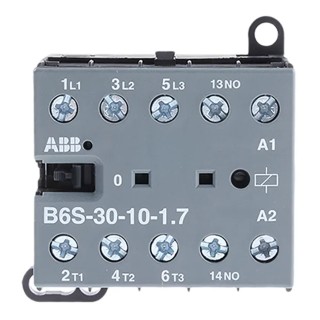 ABB B6 Contactor Relay, 24V DC Coil, 3-Pole, 9A Contact Current, 4kW Power Rating GJL1213001R7101 - B6S-30-10-1.7-71