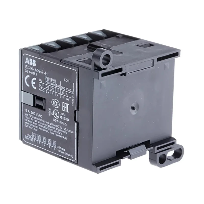 ABB B6 Contactor Relay, 24V DC Coil, 3-Pole, 9A Contact Current, 4kW Power Rating GJL1213001R7101 - B6S-30-10-1.7-71