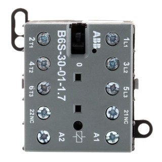 ABB B6S Series 3-Pole 20A 4kW Motor Control Contactor 24V DC Coil GJL1213001R7011 - B6S-30-01-1.7-71