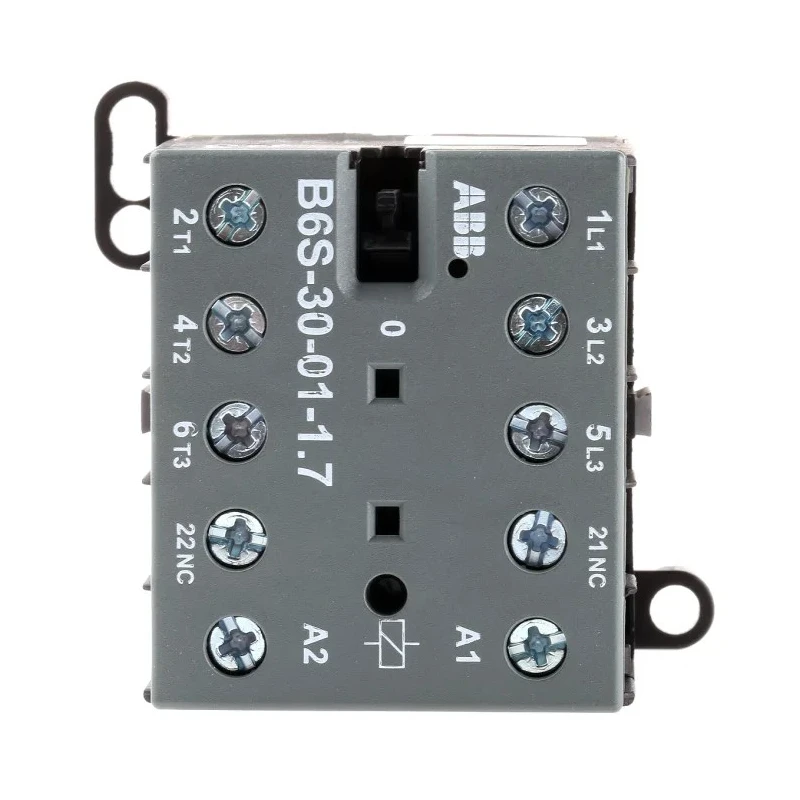ABB B6S Series 3-Pole 20A 4kW Motor Control Contactor 24V DC Coil GJL1213001R7011 - B6S-30-01-1.7-71