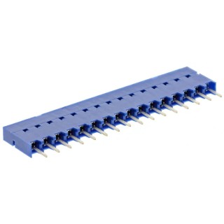 Amphenol Communications Solutions Dubox Series Straight Through Hole PCB Socket, 16-Contact, 1 Row, 2.54 mm 75915-416LF