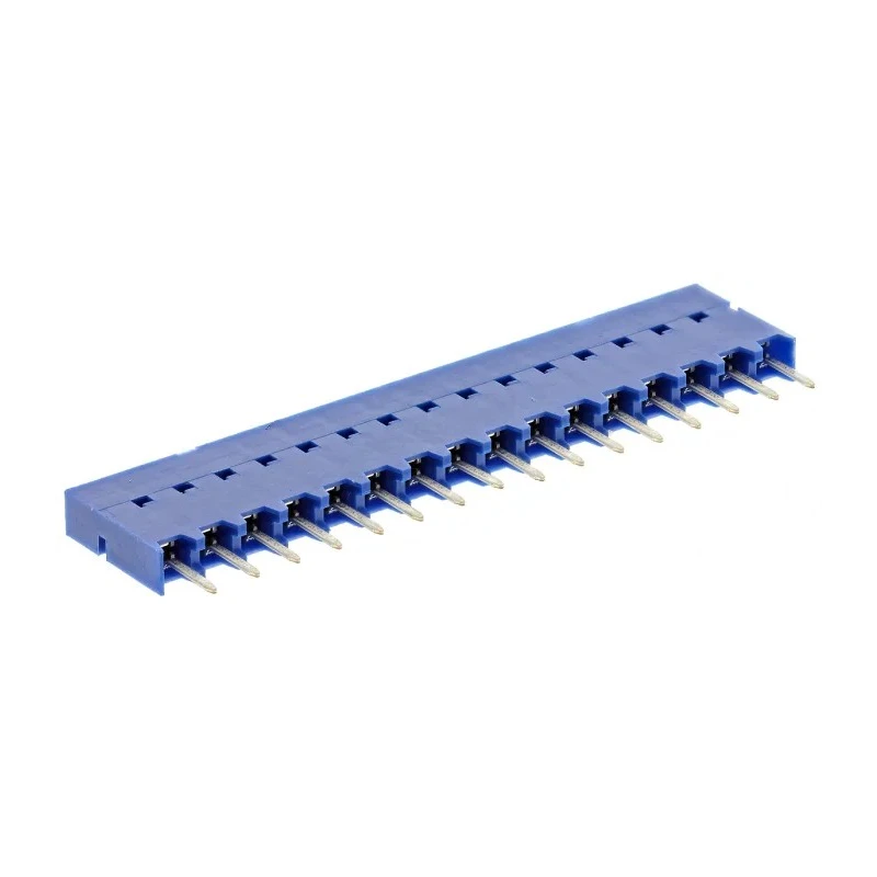 Amphenol Communications Solutions Dubox Series Straight Through Hole PCB Socket, 16-Contact, 1 Row, 2.54 mm 75915-416LF