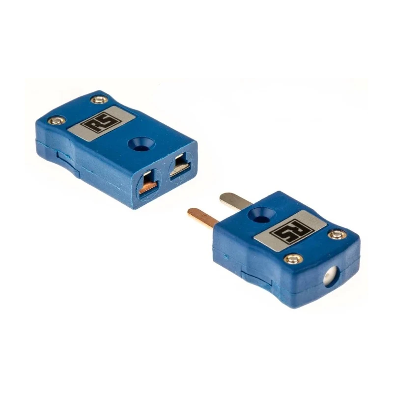 RS PRO Thermocouple Connector for Use with Type T Thermocouple British Standard, Miniature In-Line, Rugged 455-9584