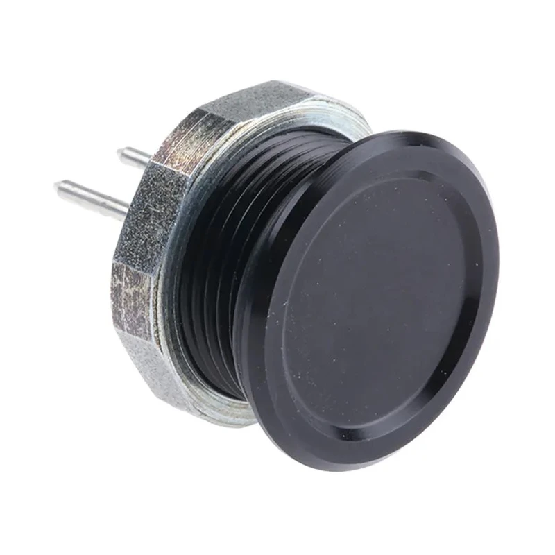Schurter Piezo Switch Solder Terminal 16 mm Panel Cutout 100mA Contact Current Black Actuator Rated 60°C Max Operating IP67